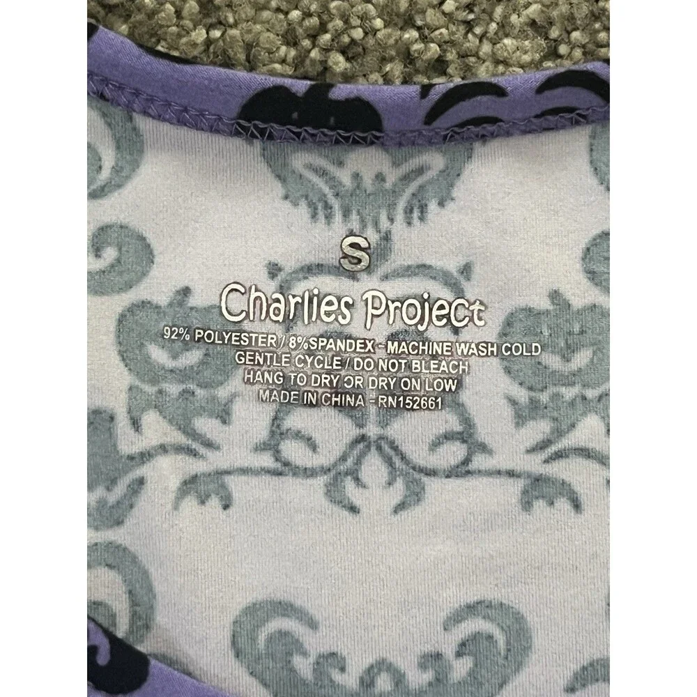 Haunted Mansion Charlie's Project Purple Swing Dress Women's Size Small Disney